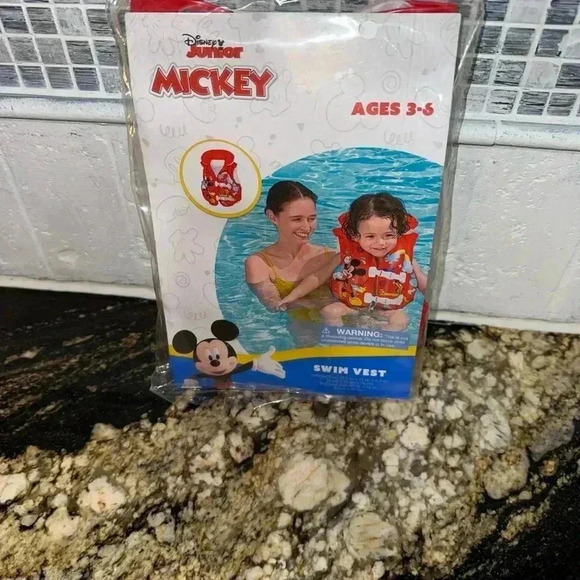 Bestway Mickey Mouse Swim Vest, Red, Ages 3-6 - Picture 3 of 9